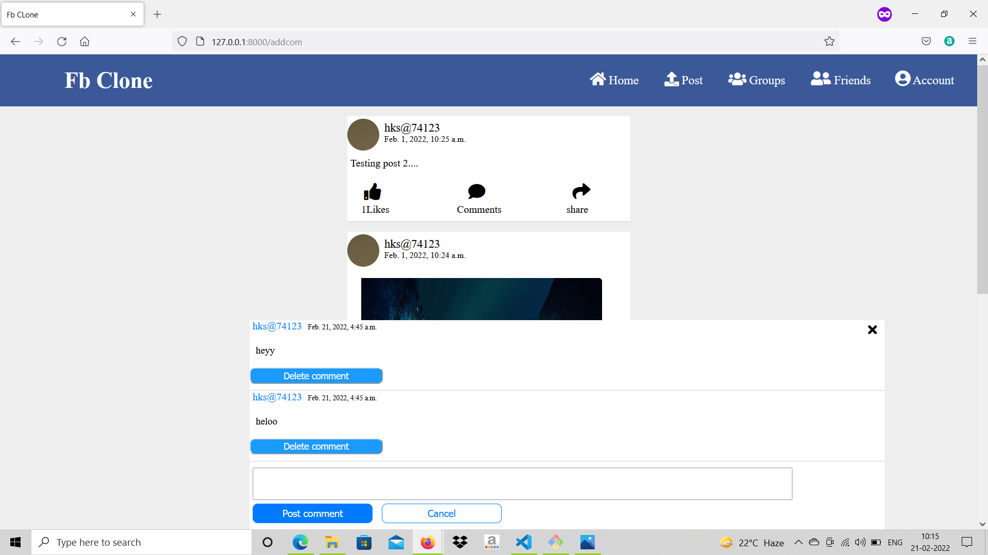 GitHub - hks74123/fbclone_updation: Fbclone is a clone of well known ...