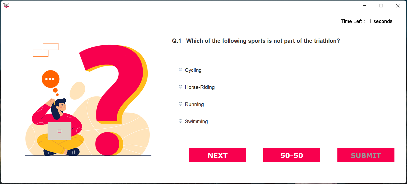 GitHub shashwat9470/QuizApplicationjavaswing Quiz App
