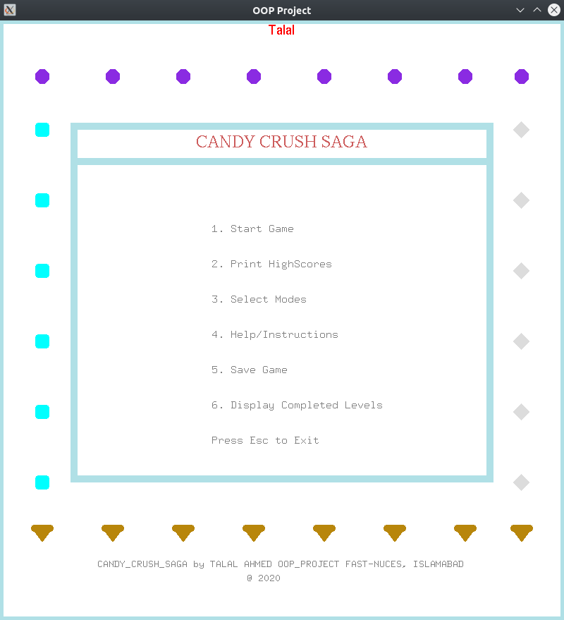 GitHub - talal02/CandyCrushSaga: GUI Based Implementation of Bejeweled ...