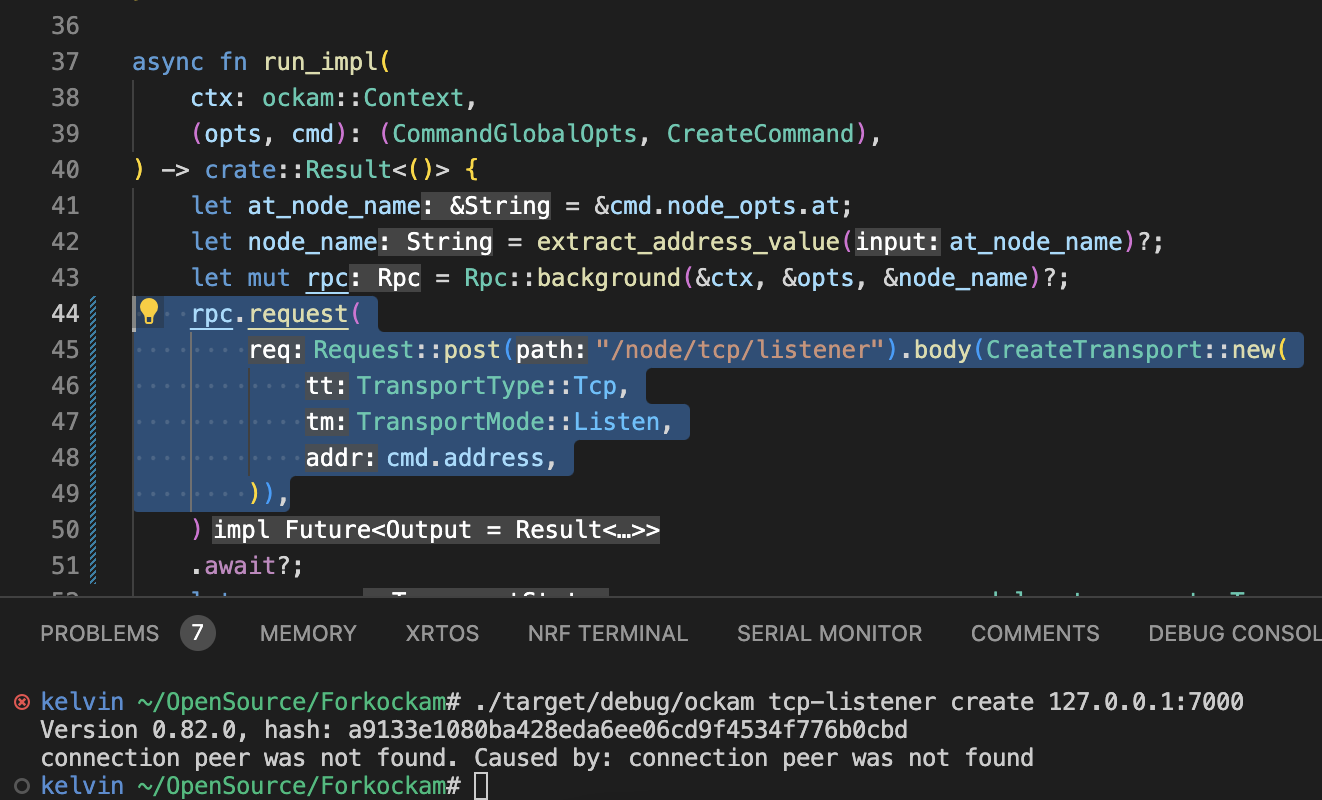 Create clap command to show the details of an existing TCP listener on ...