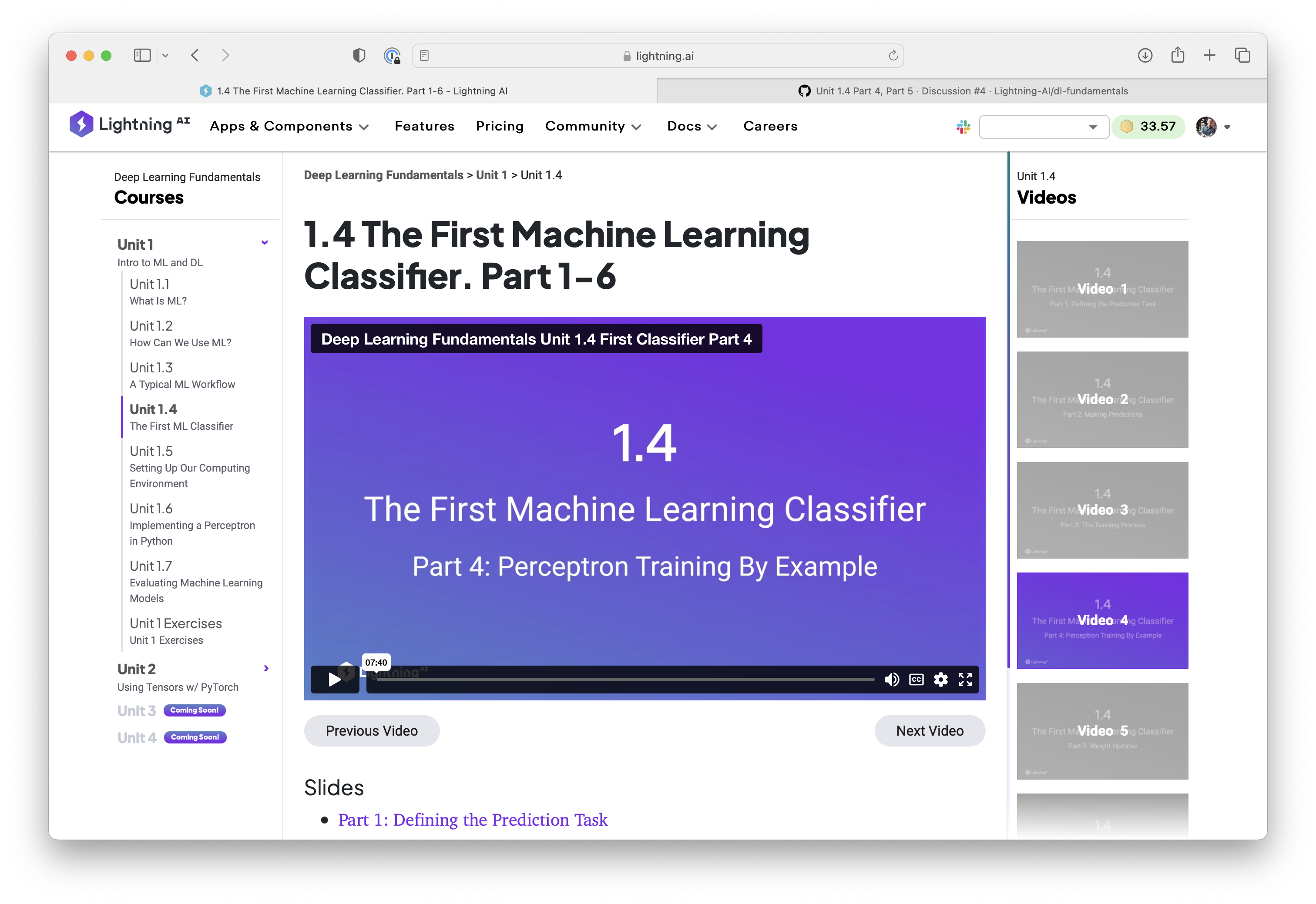 Unit 1 4 Part 4 Part 5 Lightning AI Dl fundamentals Discussion 4 