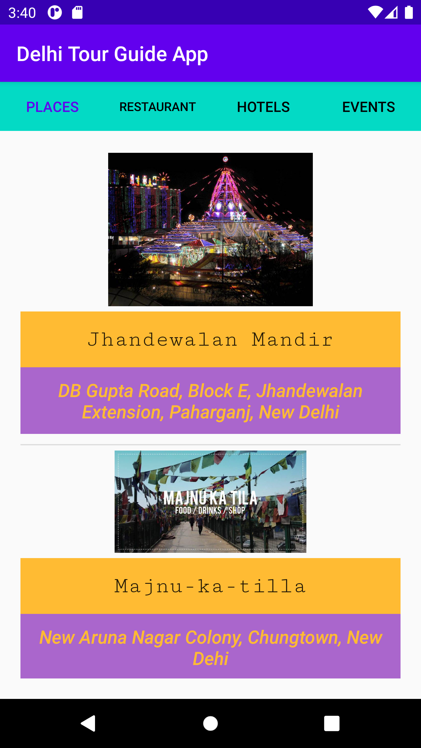 GitHub - Bhramarv021/Delhi-Tour-Guide-App