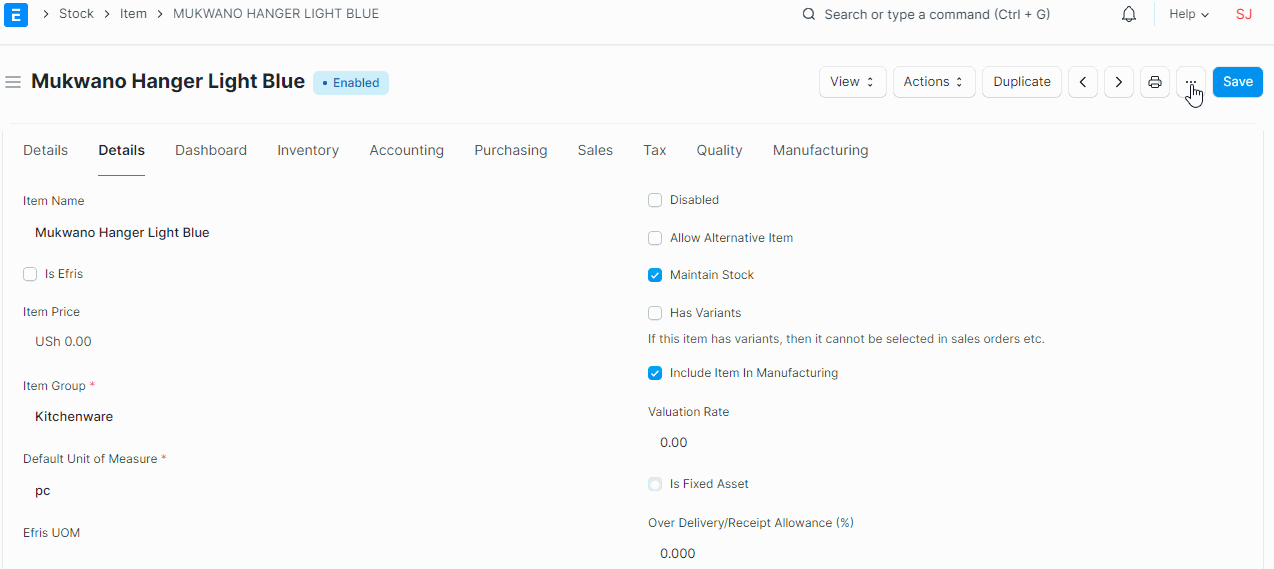 Different Behavior when we use 'Duplicate' action and use 'Copy to