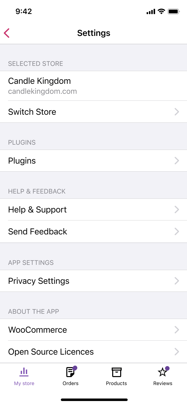 iOS-settings
