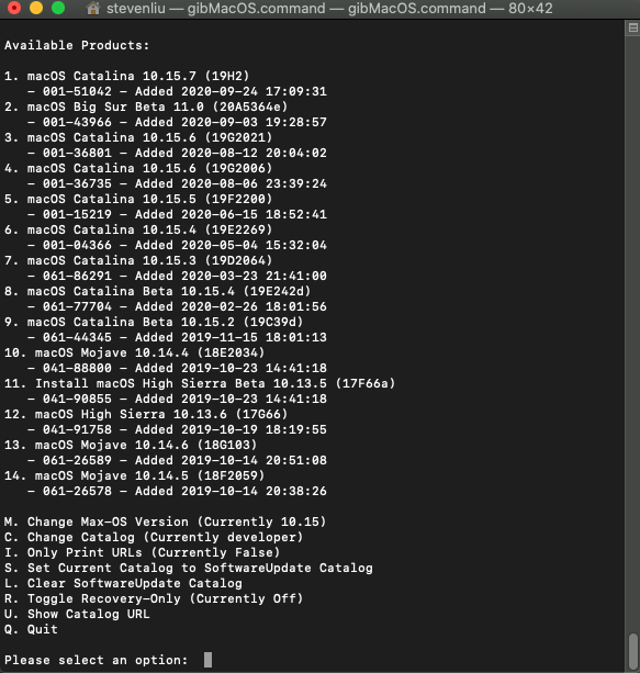 Big Sur beta no latest release. · Issue #169 · corpnewt/gibMacOS · GitHub