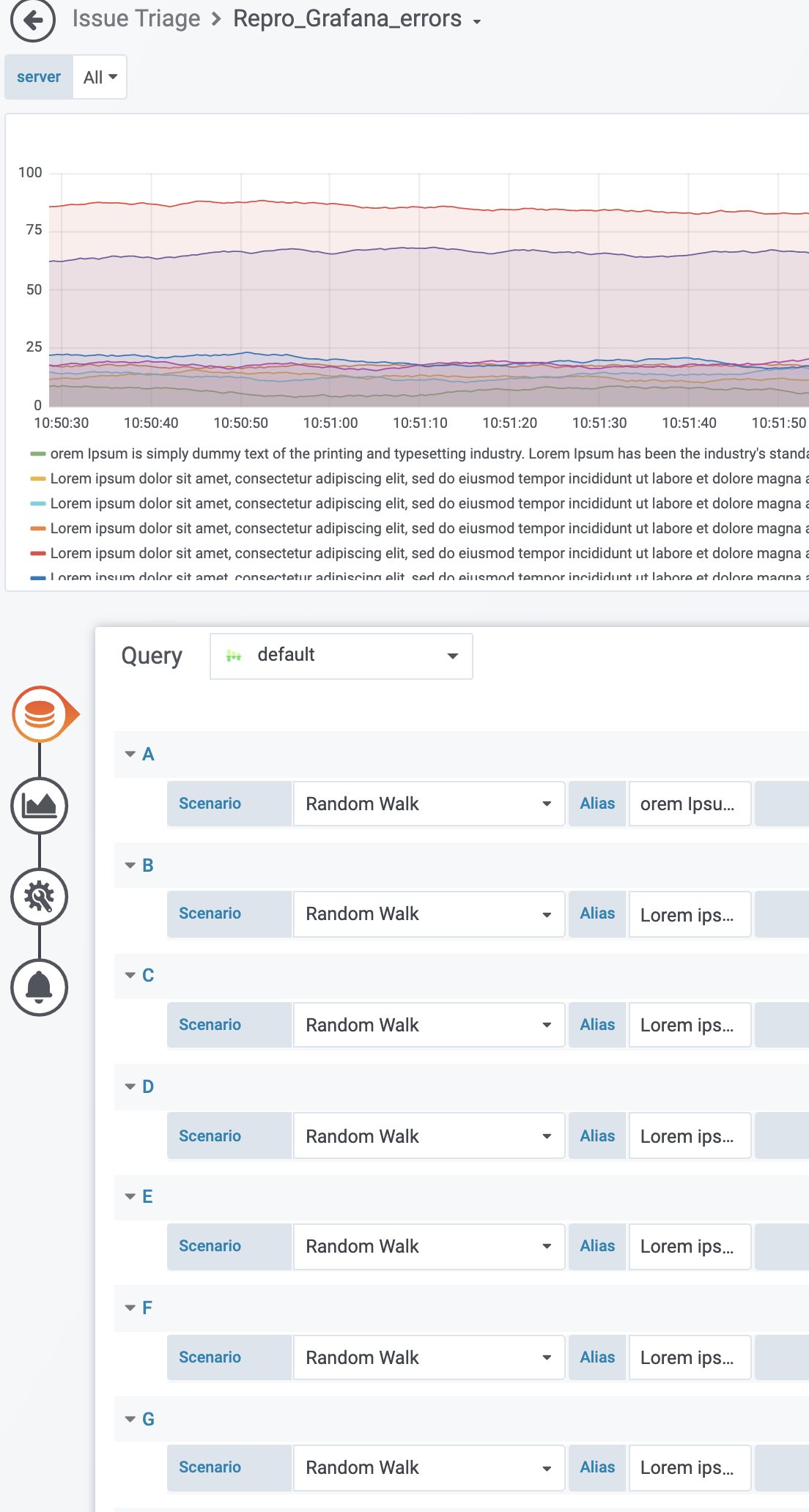 Horizontal and Vertical scrollbar always hover the legend when shown