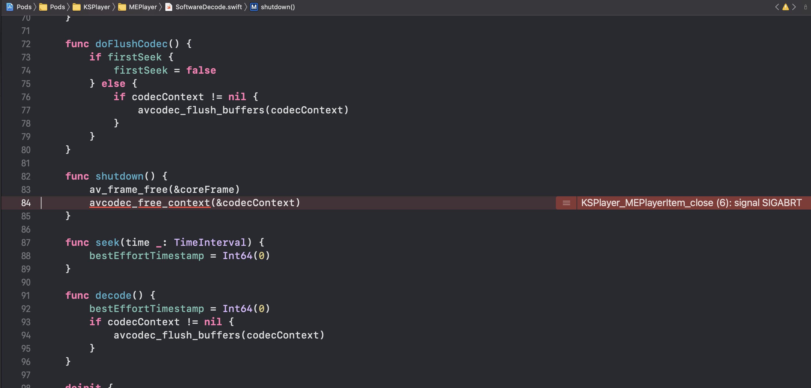 another crash · Issue #137 · kingslay/KSPlayer · GitHub