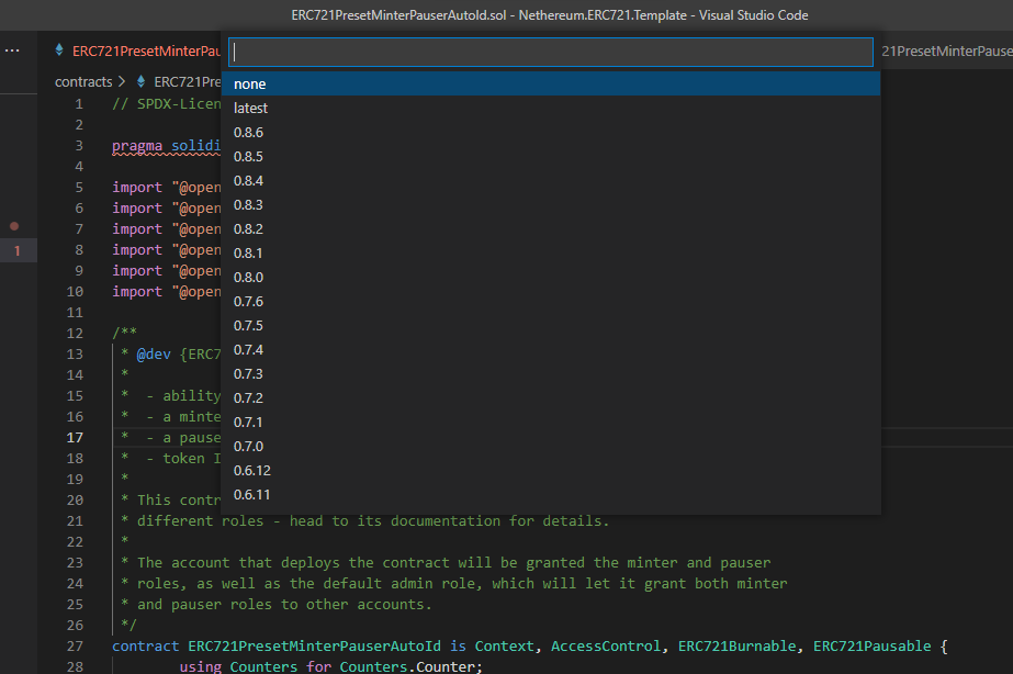 Vselect Incompatible Ssf Version selectWorkspaceRemoteSolcVersion not found · Issue #273 ...