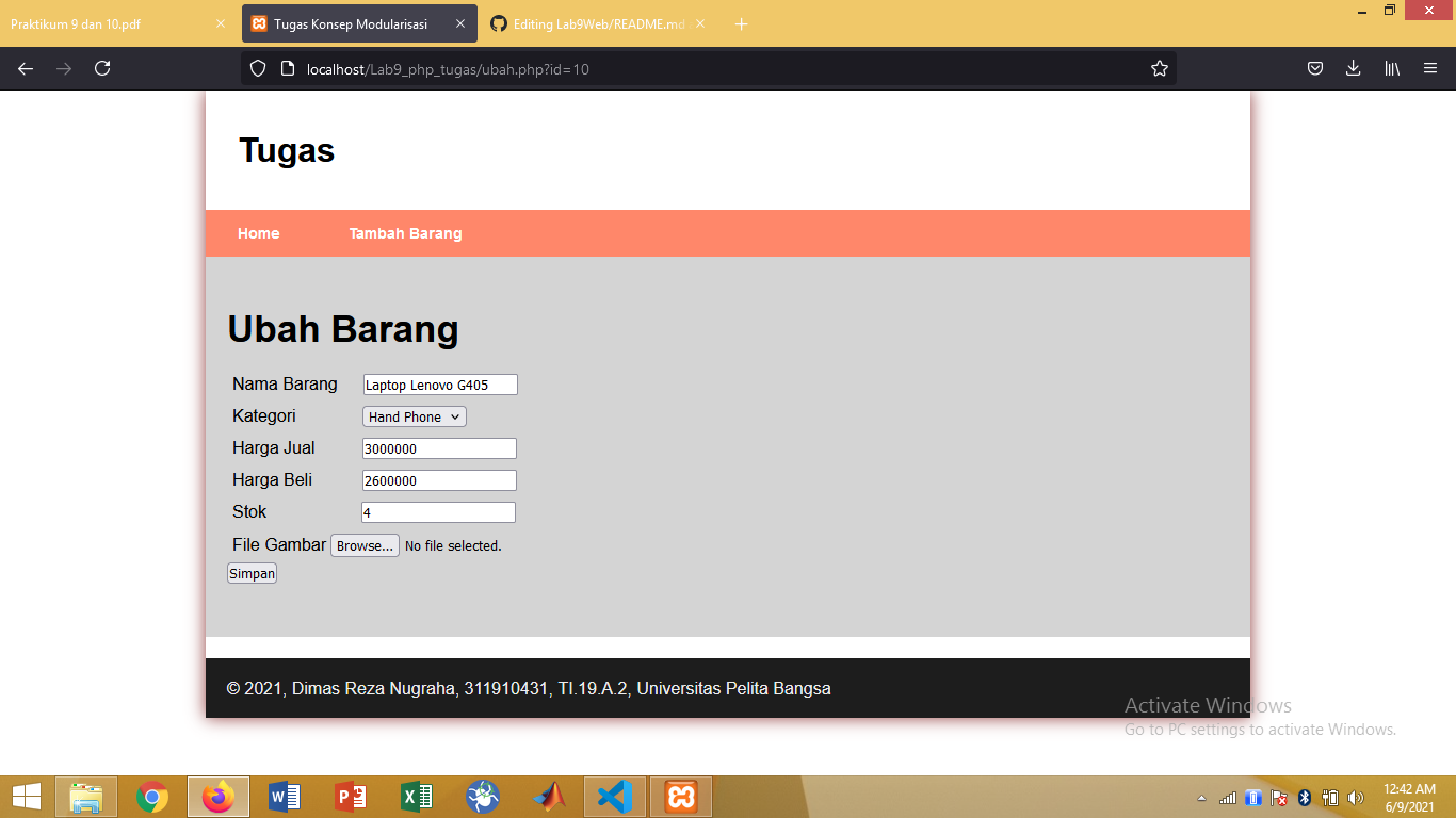 GitHub - dimasreza/Lab9Web: Link Praktikum 10 · GitHub