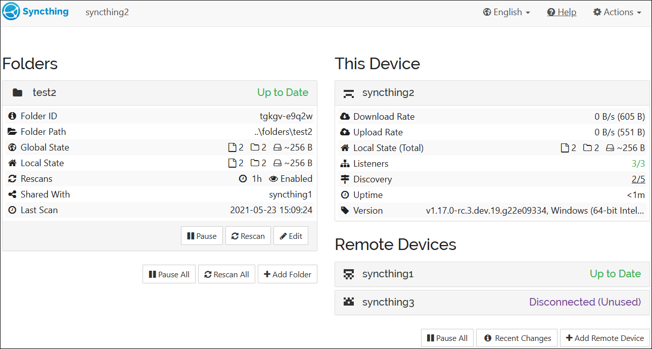 Syncthing At Local Addtions : An Intro to the GUI — Syncthing v1.29.0 ...