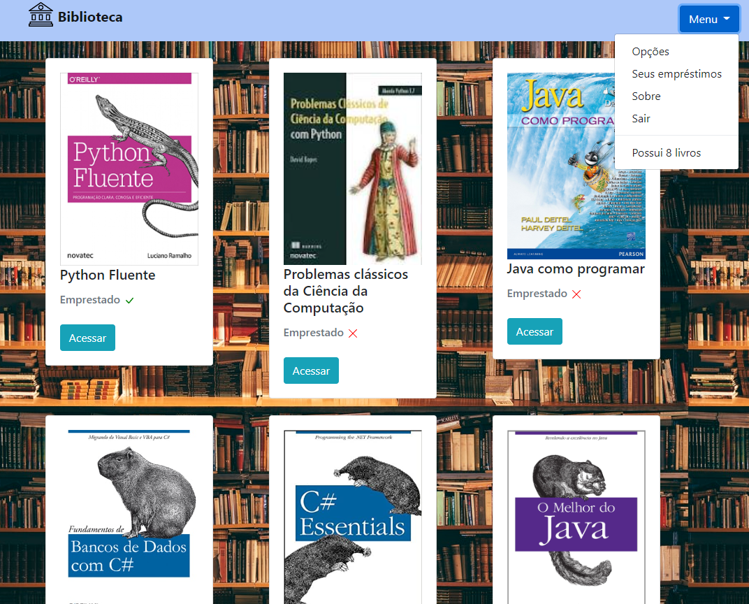 GitHub - Leonardondm/Biblioteca: Aplicação para gerenciamento de ...