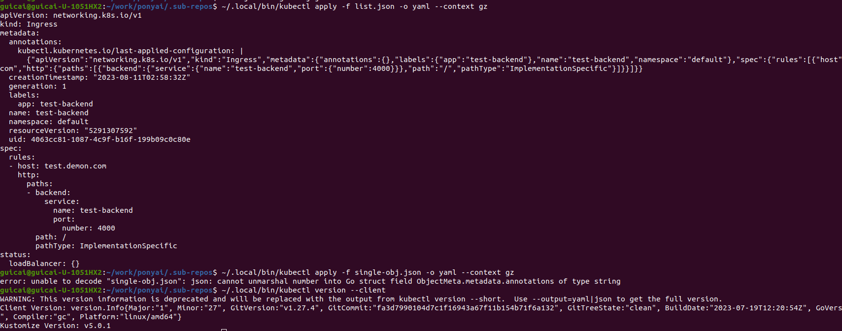 kubectl silently drop annoations when applying bad annotations with