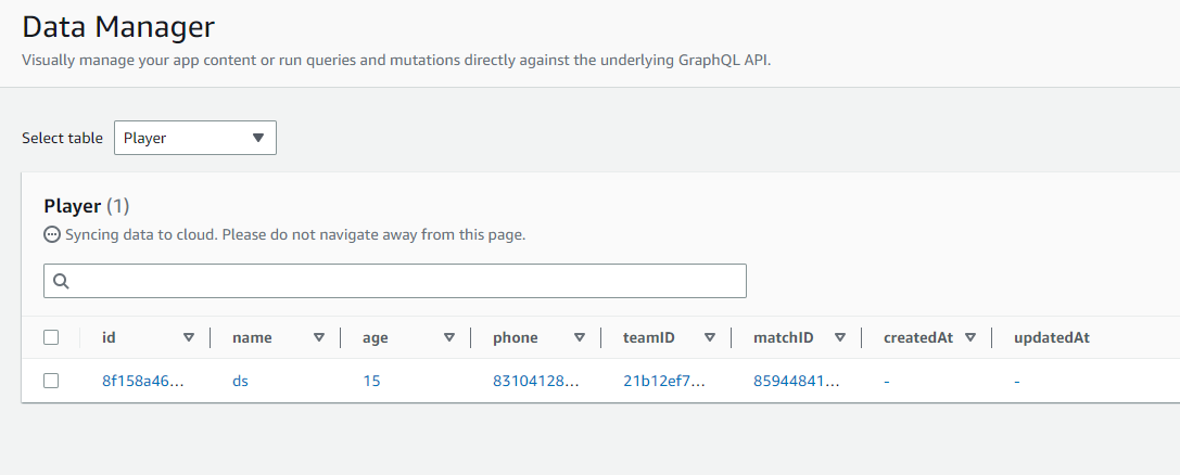 New data not getting synced to the cloud in amplify studio content ...