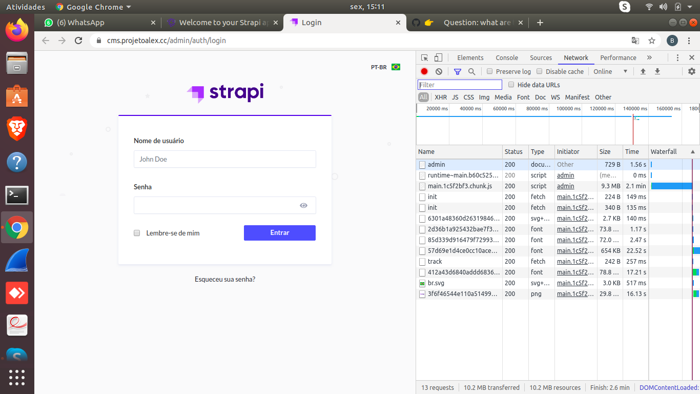 Admin Page taking longer than 2 minutes to load · Issue #222 · strapi ...