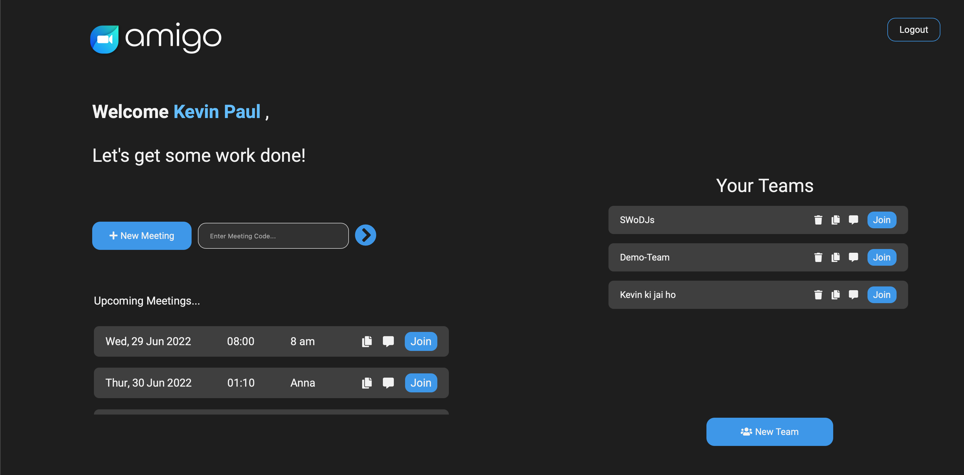 GitHub - kevinium/amigo: Video Conferencing and meeting App · GitHub