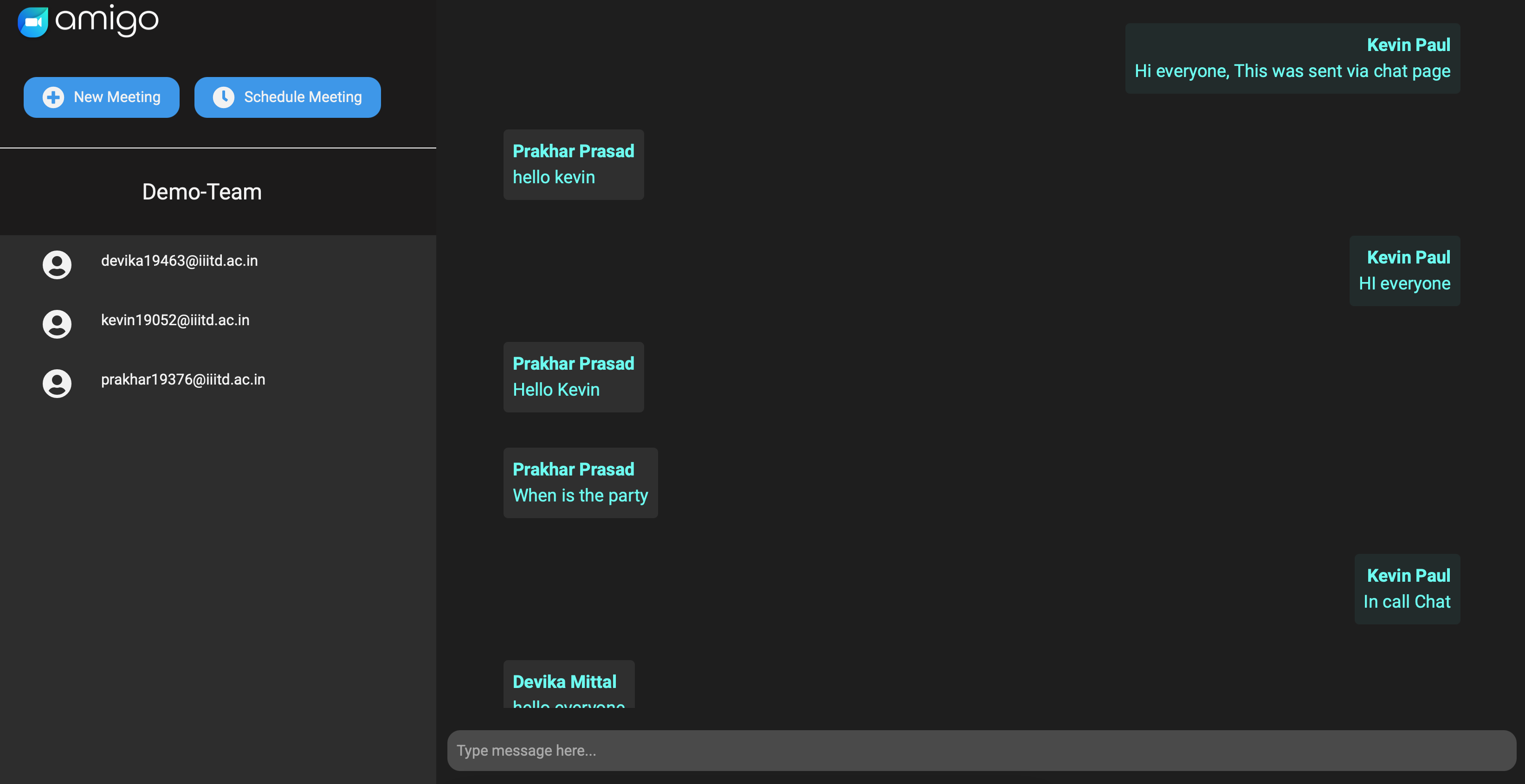GitHub - kevinium/amigo: Video Conferencing and meeting App · GitHub