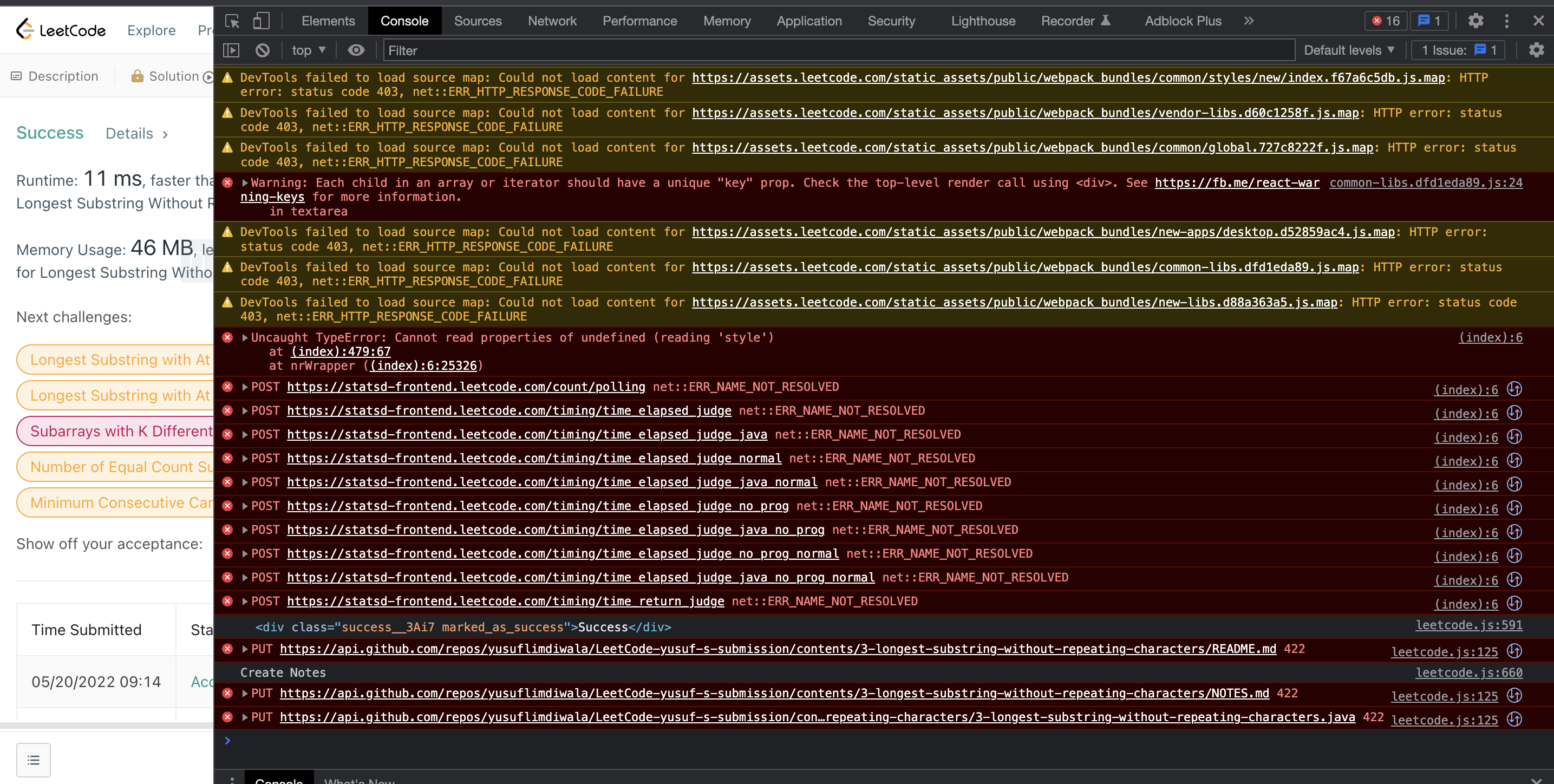 updating already submitted code in repo is failing , · Issue #275 ...