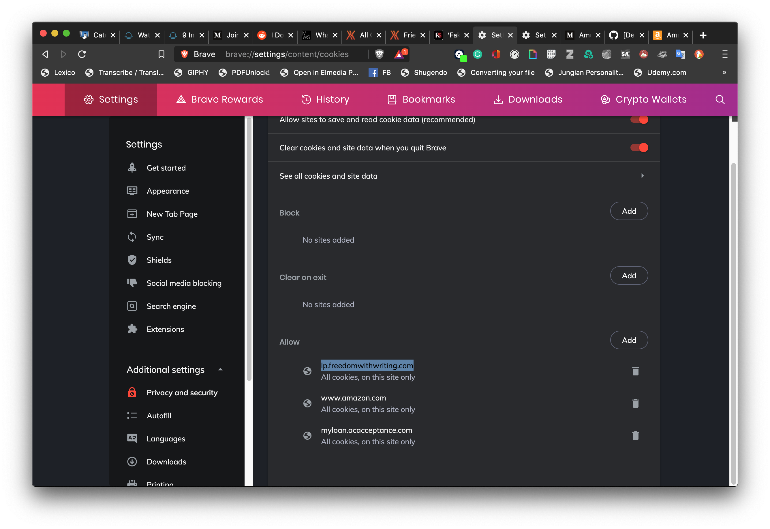  Desktop Unable To Remove Allow Cookie Policy Entries Issue 10532