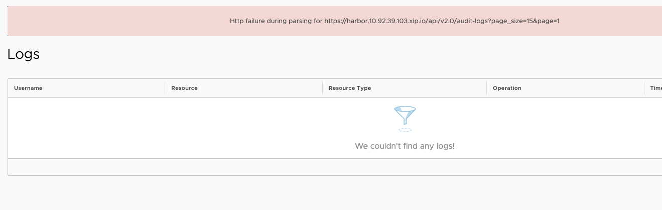 Logs get error when users don't have any project. · Issue #11267 ...