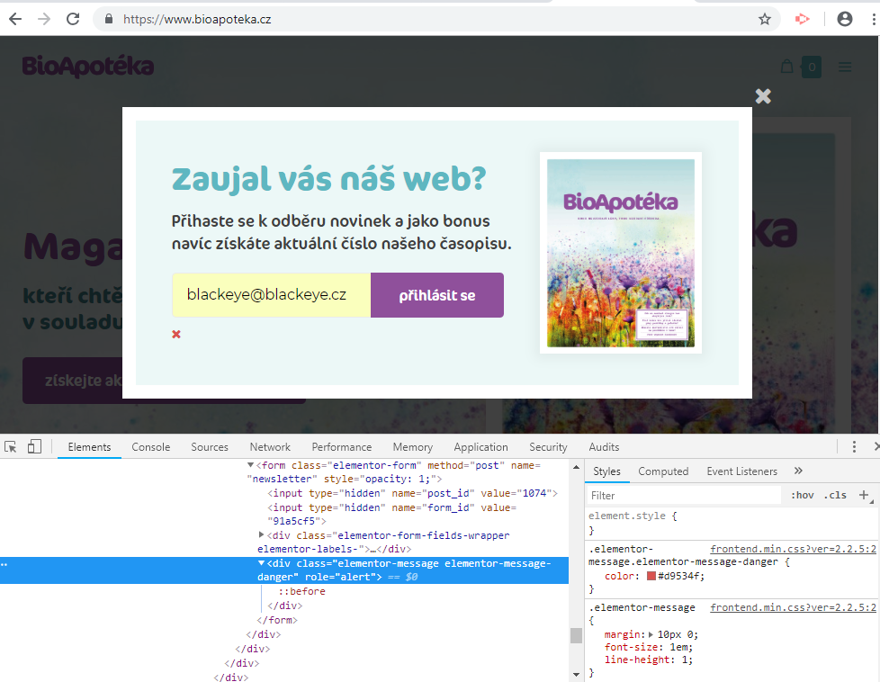 Elementor Mailchimp Elementor Mailchimp
