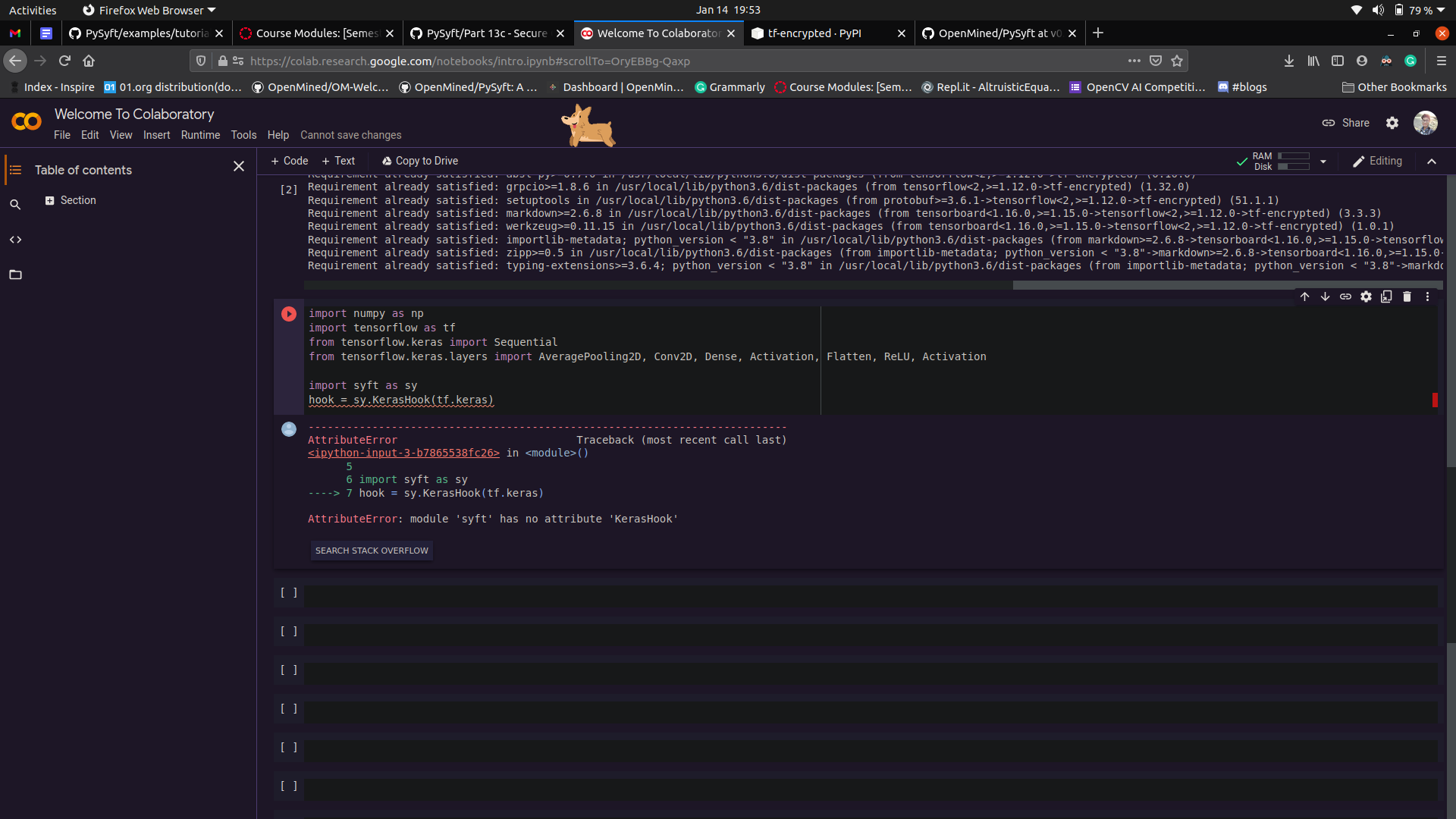 KerasHook is not working · Issue #5016 · OpenMined/PySyft · GitHub