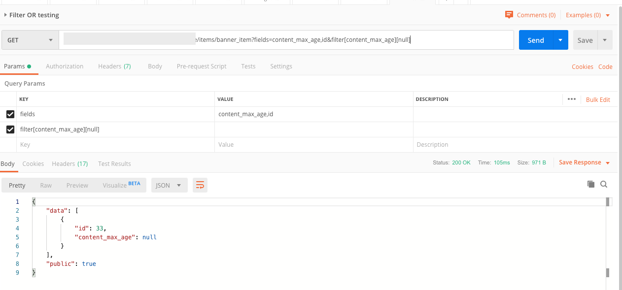 Filter logical operator "OR" not working · Issue 1402 · directus/v8