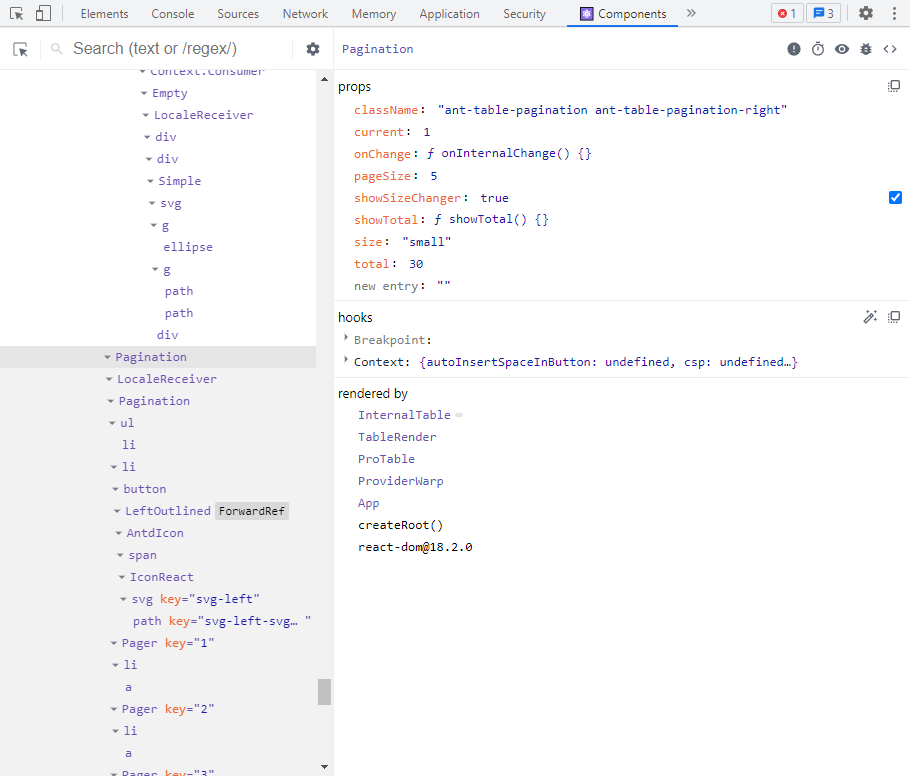 🐛[BUG] ProTable - 在 ant-modal 中 check 表头的 filter 后, pagination 的 total ...