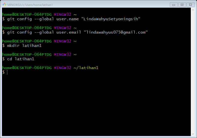 GitHub - LindaWahyuSetyoningsih/Latihan-1