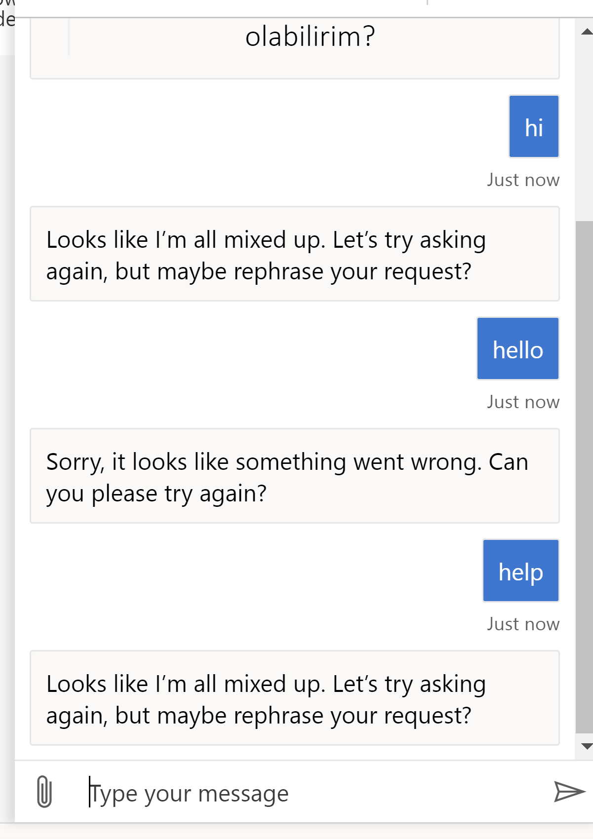 Chat Bot Error Message chat bot starting problem · Issue #9135 · microsoft/BotFramework ...