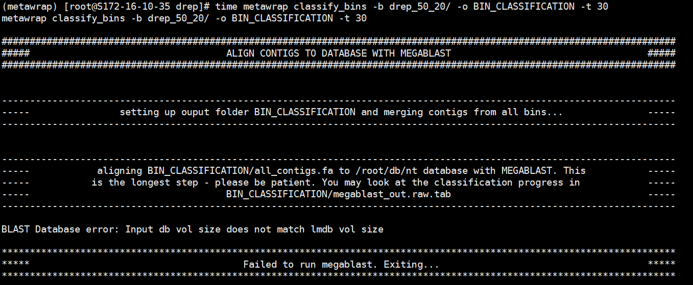 Blast module error · Issue #413 · bxlab/metaWRAP · GitHub