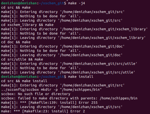 Installation error · Issue #92 · StefanSchippers/xschem · GitHub