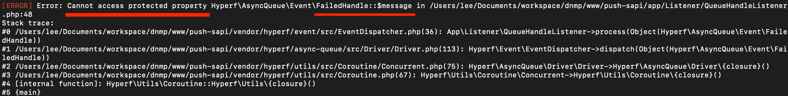 [BUG] 启动async_queue队列报错 · Issue #5367 · hyperf/hyperf · GitHub