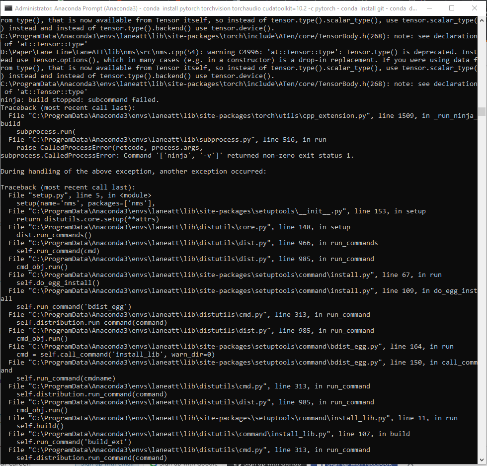 Failed Build NMS on Windows · Issue #61 · lucastabelini/LaneATT · GitHub
