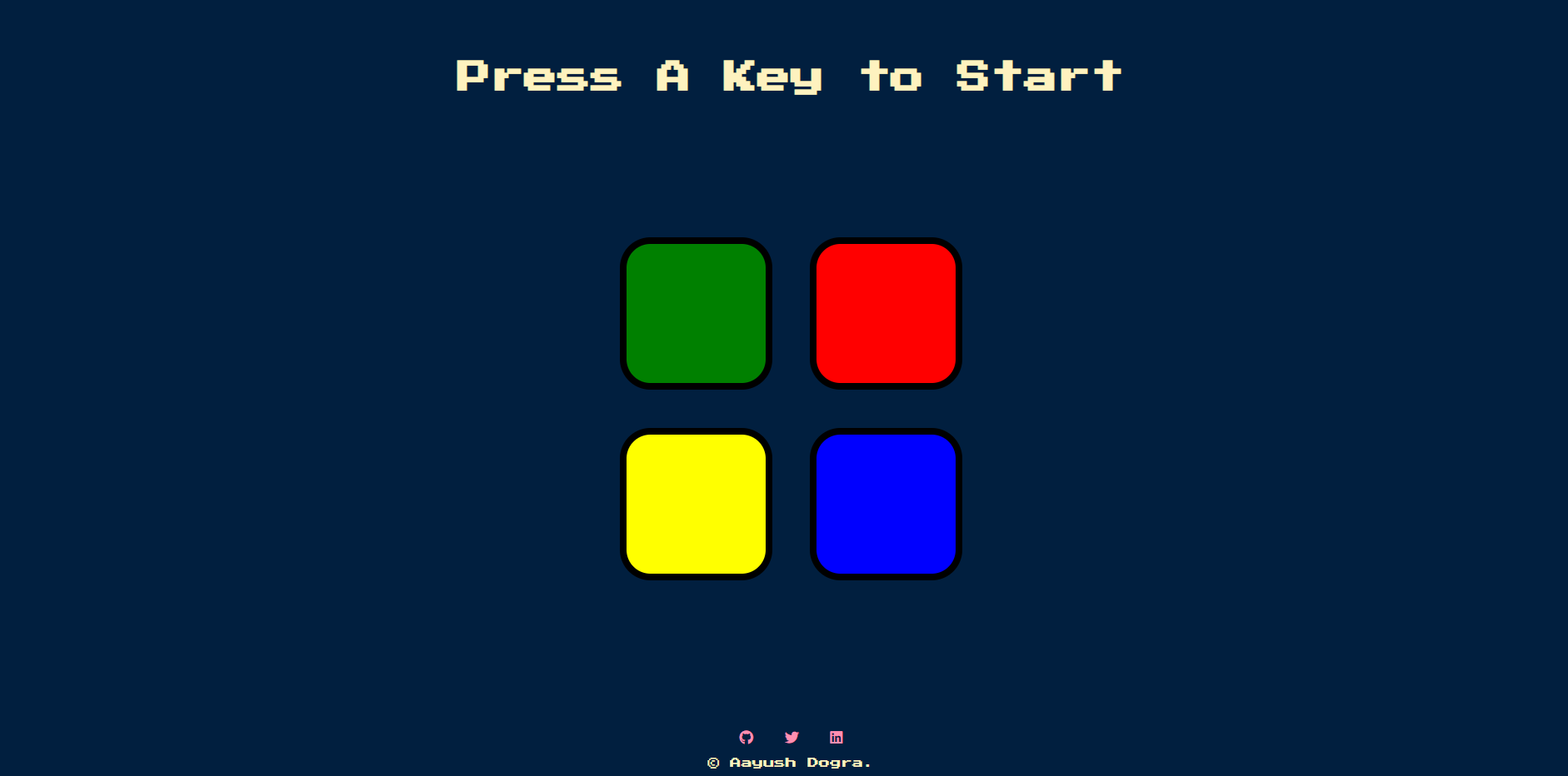 GitHub - aayushdogra/TheSimonGame: Built this game by using HTML, CSS ...