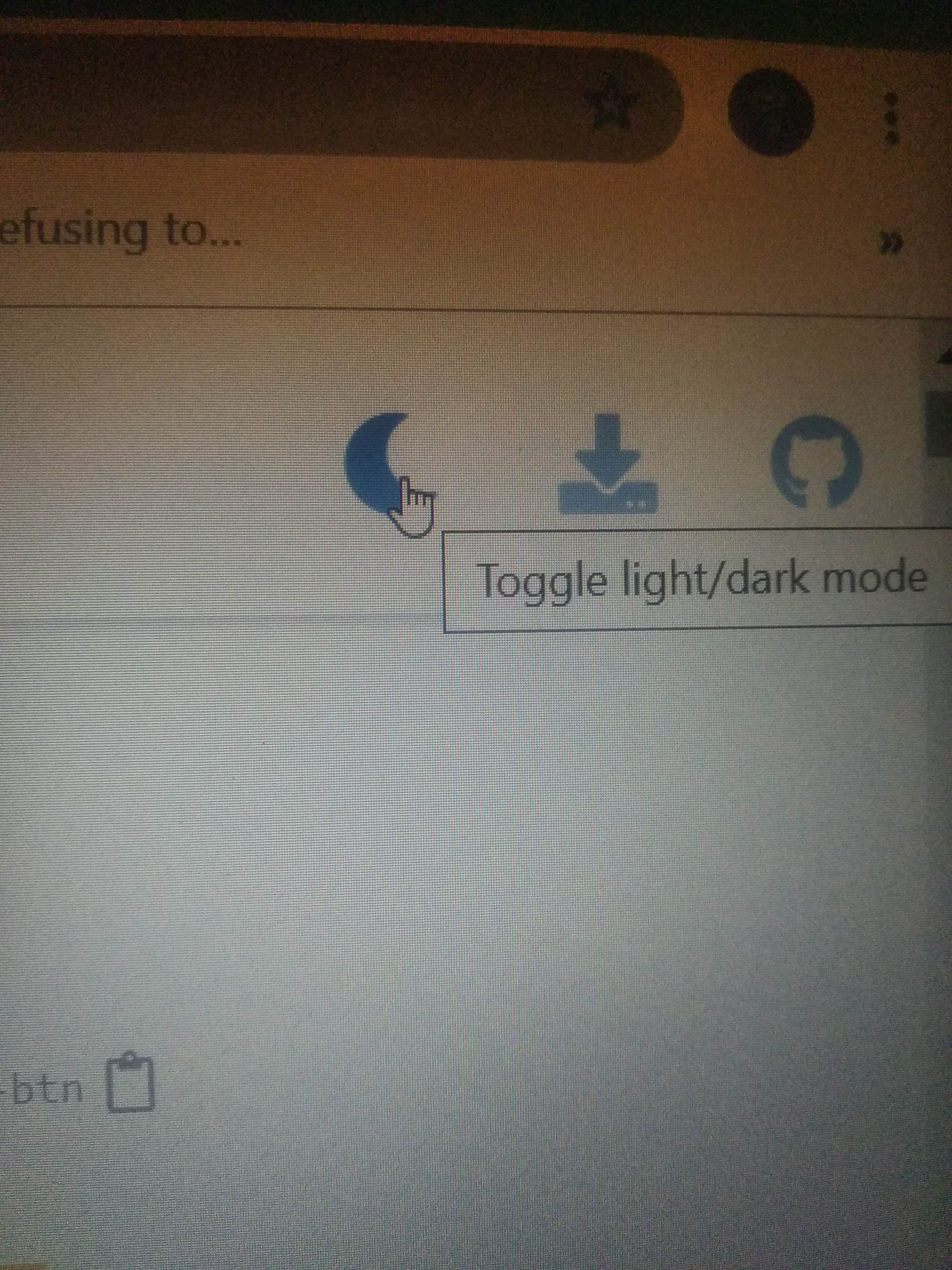Adding title to Download and Github button like theme toggle button ...