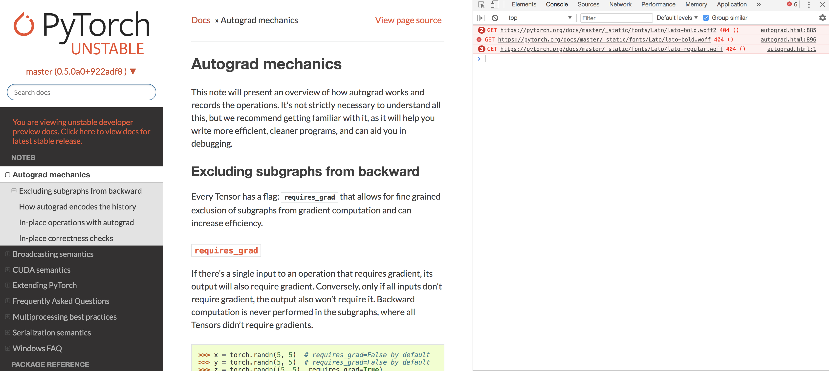 [docs] Can't find font · Issue #8391 · pytorch/pytorch · GitHub
