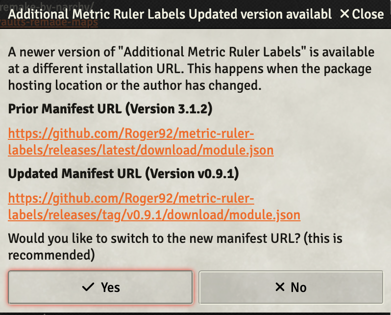 Improve "Version available at new installation modal" for multiple