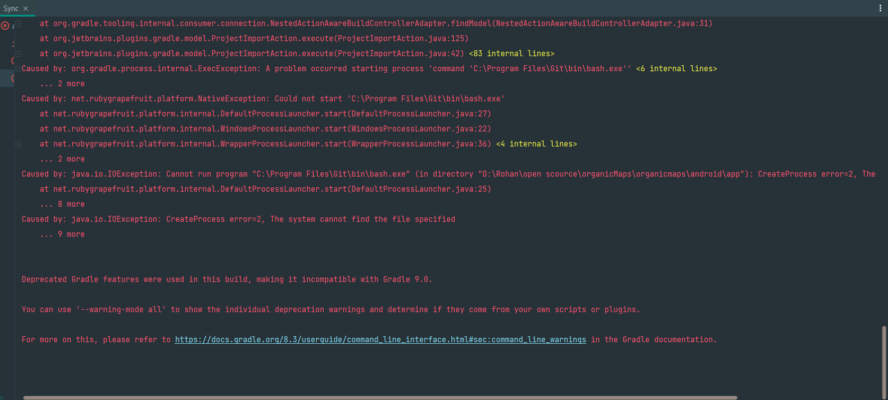 Cant build the project on android studio · Issue #5933 · organicmaps ...