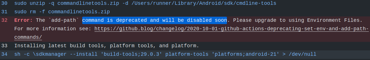 bug: addPath() function creates error in github-actions · Issue #103 ...