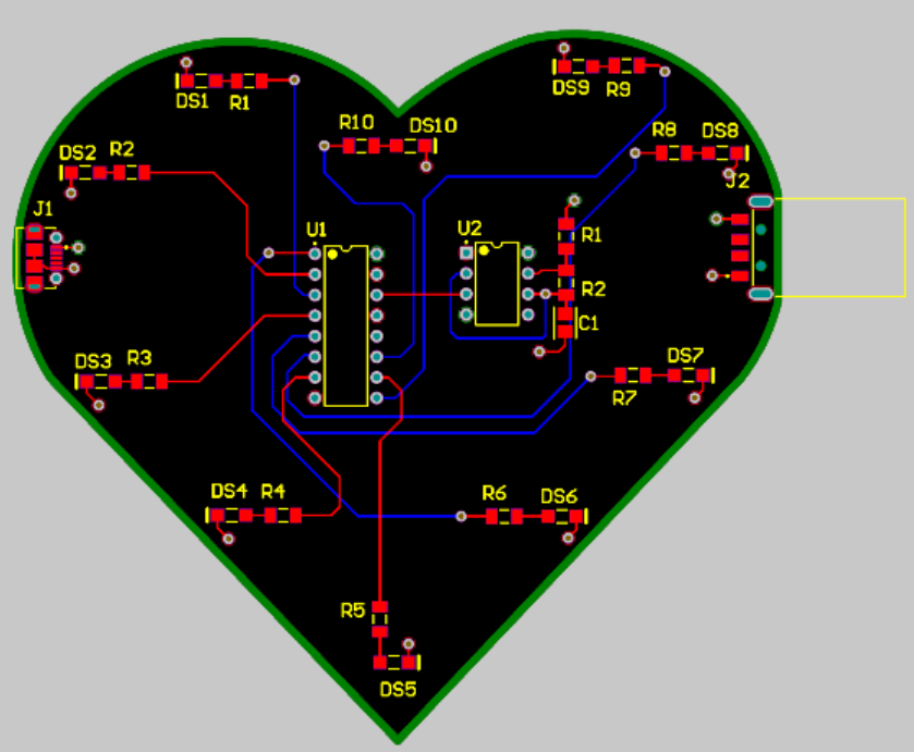 GitHub alisyak/LEDChaser Running LED lights, PCB and circuit design.
