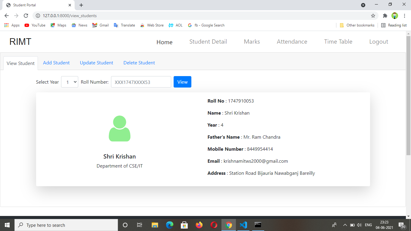 GitHub - krissh6563-droid/Student-Portal-Django: Student ERP System ...