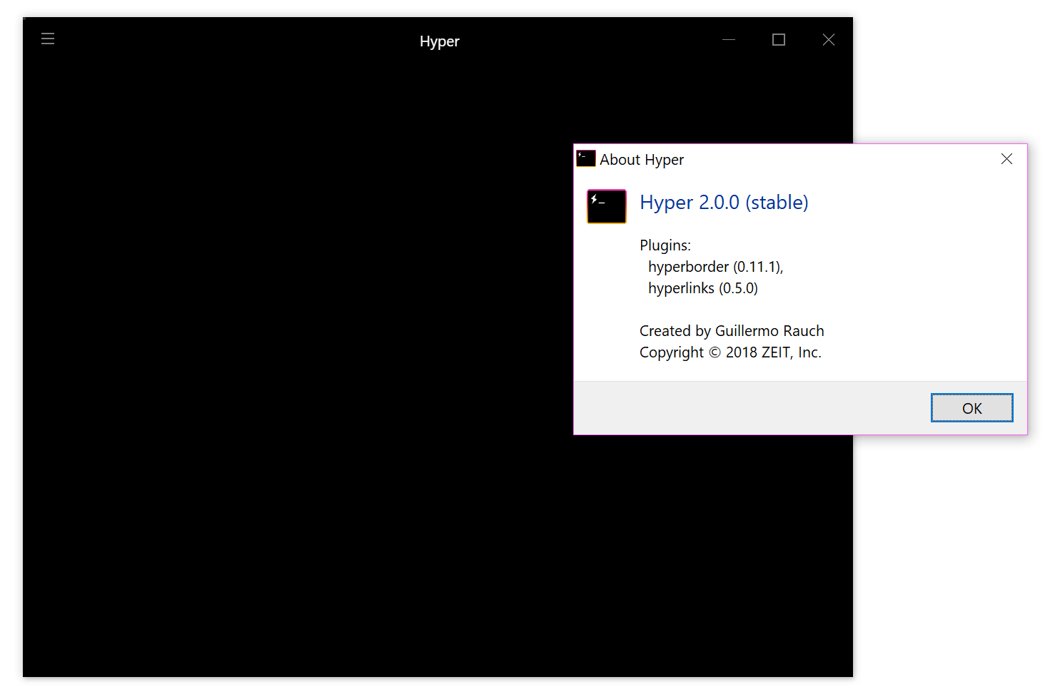 2.0 not running on Win10 Build 16299 · Issue #2859 · vercel/hyper · GitHub