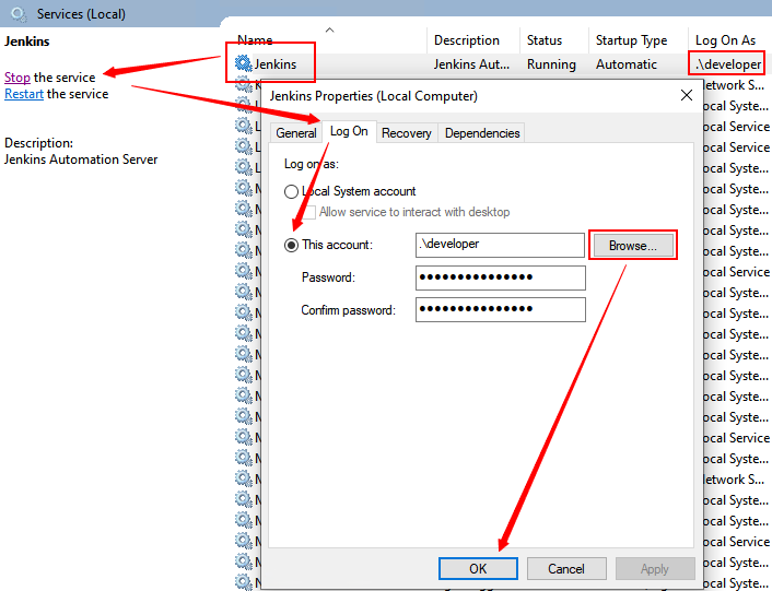 btc embedded tester jenkins