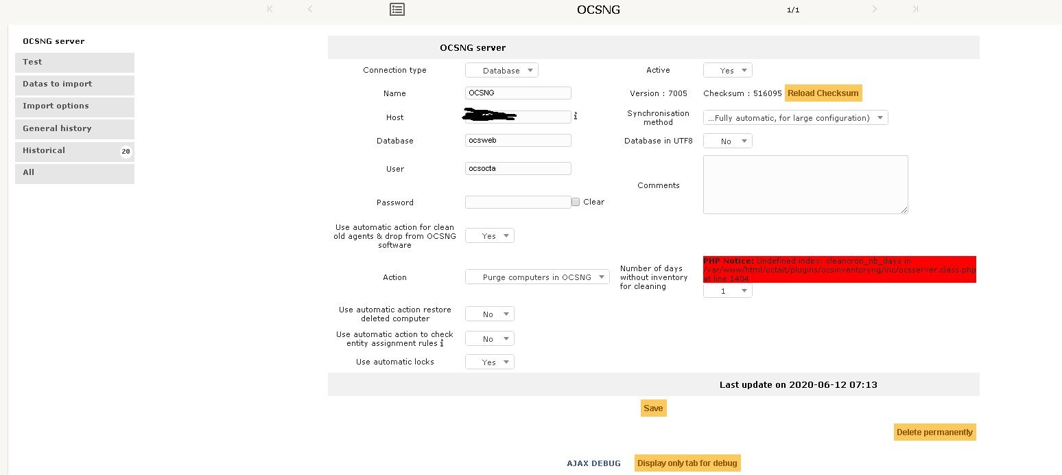 OCSNG 1.6.1 Plug in error in GLPI 9.4.6 · Issue #241 · pluginsGLPI ...