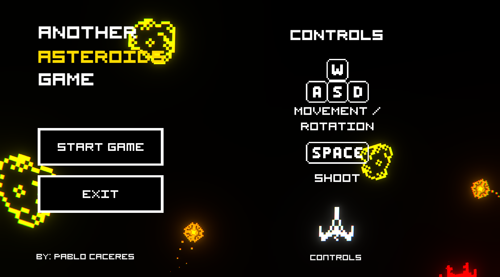 GitHub - Shad150/AAG-AnotherAsteroidsGame: A version of the Arcade game ...