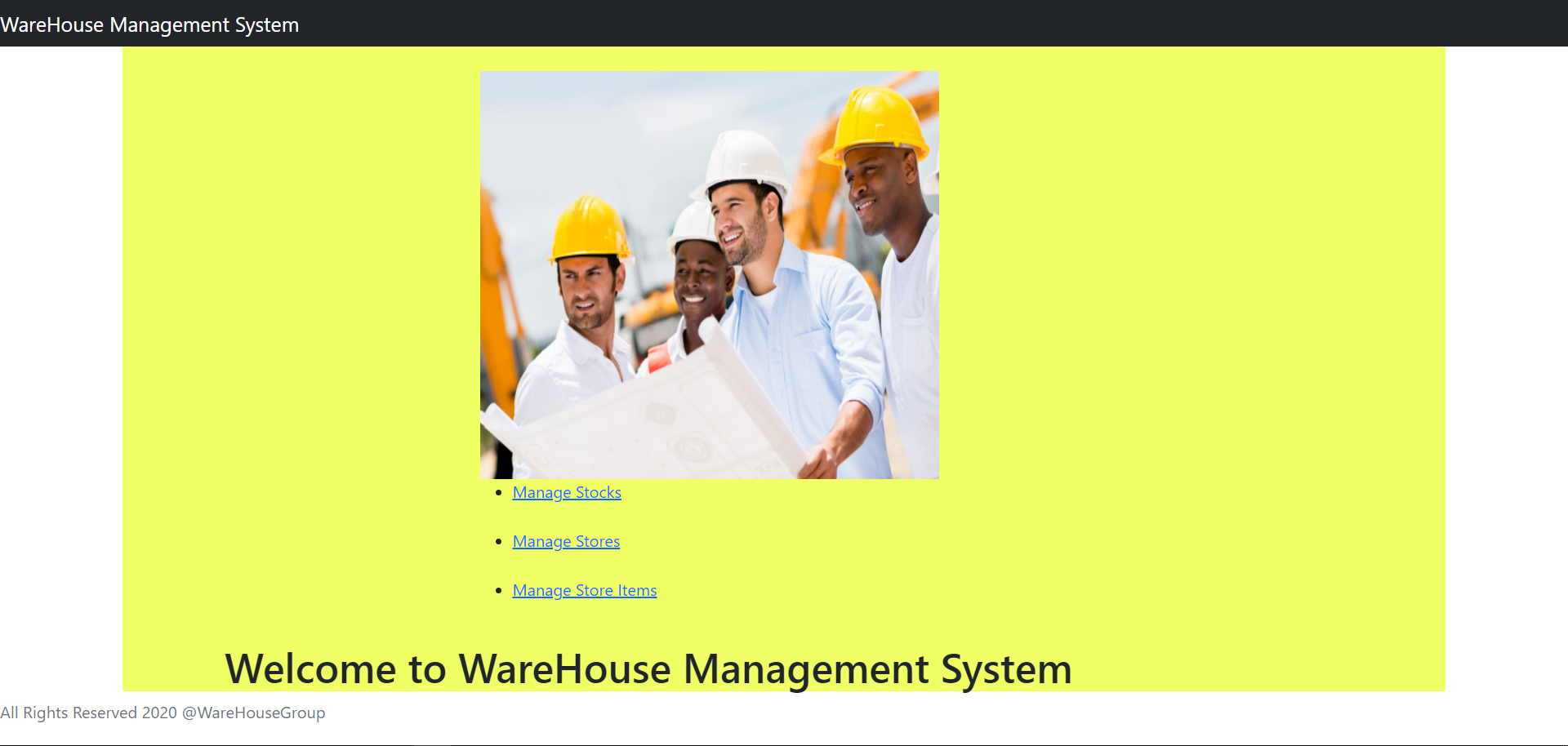 GitHub - MVIUdani/WareHouseManagementSystem