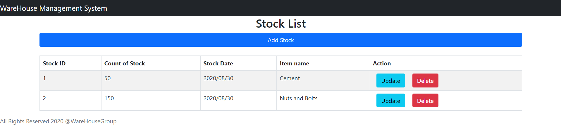 GitHub - MVIUdani/WareHouseManagementSystem