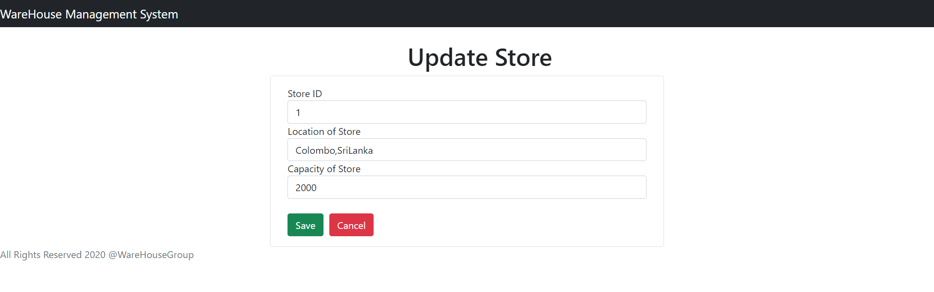 GitHub - MVIUdani/WareHouseManagementSystem