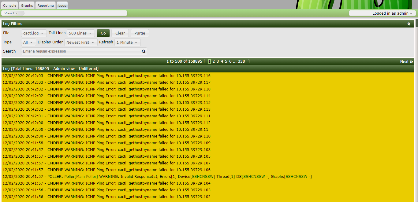 CPU 100% and PHP warnings · Issue #3974 · Cacti/cacti · GitHub