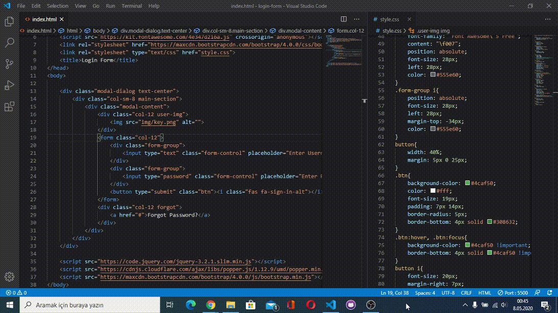 GitHub - tugrankenger/login-template: Login template with Html-Css ...